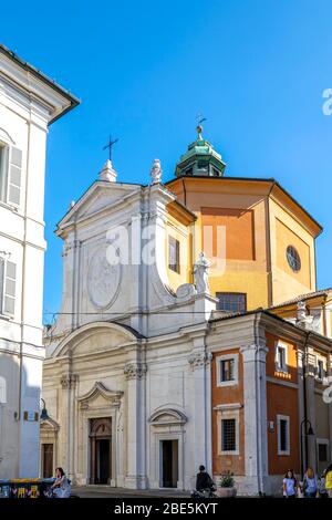 Die Kirche Santa Maria del Suffragio, Piazza del Popolo, Ravenna, Italien Stockfoto