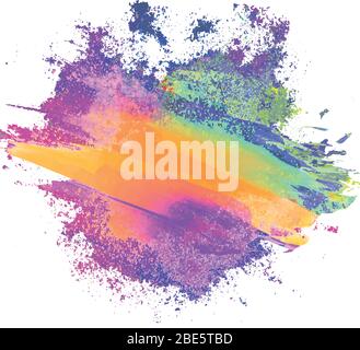 Mehrfarbiger Hintergrundvektor mit Aquarellfarben Stock Vektor