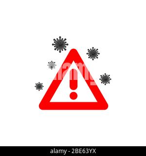 Vorlage für Symbol-Illustration für Viruskorona-Vektorgrafik Stock Vektor