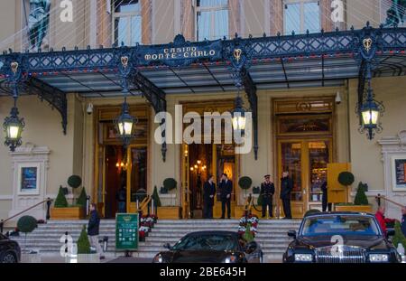 Monte Carlo Casino, Cafe de Paris & Hotel de Paris in Monte Carlo 2013. Stockfoto