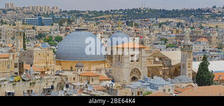 Kirche des Heiligen Grabes in Jerusalem Stockfoto