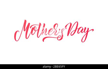 Muttertag. Schriftzug Kalligraphie für Muttertag Feiertag Stock Vektor