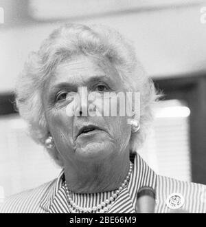 Barbara Bush, in San Francisco, 1980er Jahre Stockfoto