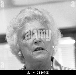 Barbara Bush, in San Francisco, 1980er Jahre Stockfoto