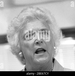 Barbara Bush, in San Francisco, 1980er Jahre Stockfoto