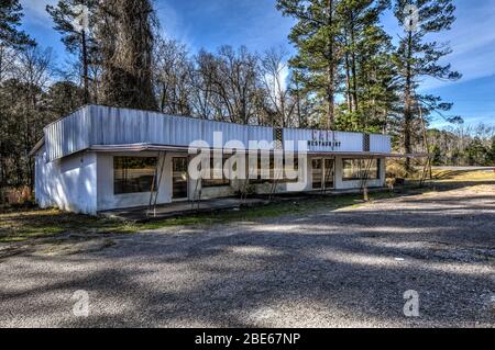 Old Georgia Diner abseits der Straße Stockfoto