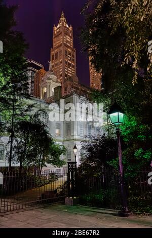 City Hall Park in New York Stockfoto