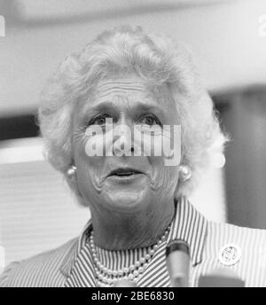 Barbara Bush, in San Francisco, 1980er Jahre Stockfoto