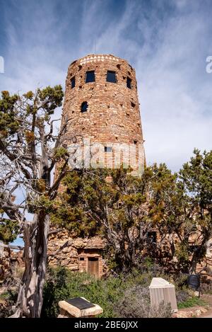 South Rim Tower des Grand Canyon Stockfoto