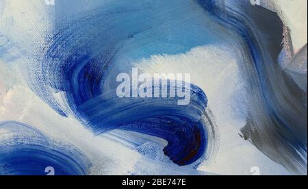 Ätherische nachtaktive Details aus einem persönlichen Kunstwerk mit trüben Wolkenformationen. Stockfoto