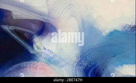 Ätherische nachtaktive Details aus einem persönlichen Kunstwerk mit trüben Wolkenformationen. Stockfoto