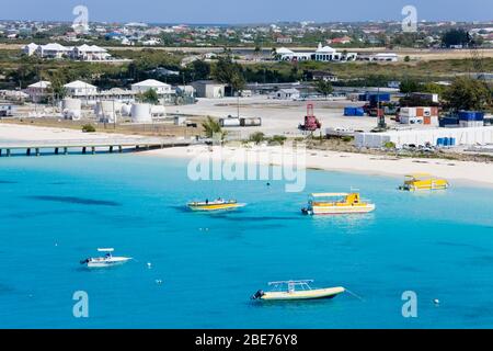 Governor's Beach auf Grand Turk Island, Turks- und Caicosinseln, Karibik Stockfoto