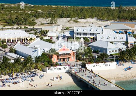 Grand Turk Cruise Center, Grand Turk Island, Turks- Und Caicosinseln, Karibik Stockfoto