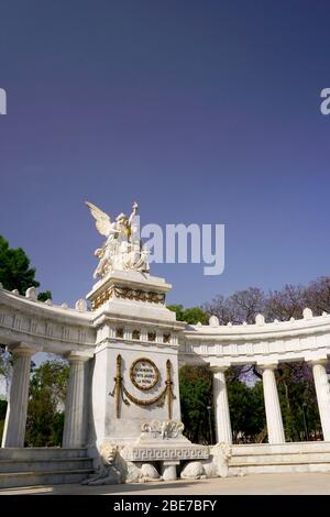 Benito Juarez-Saal Denkmal für den ehemaligen Präsidenten Benito Juarez, Alameda Park, Mexiko-Stadt, Mexiko. Stockfoto