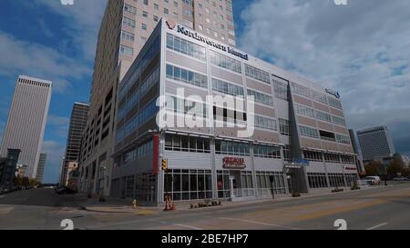 Berühmtes Bok Center in Tulsa - TULSA-OKLAHOMA, 21. OKTOBER 2017 Stockfoto