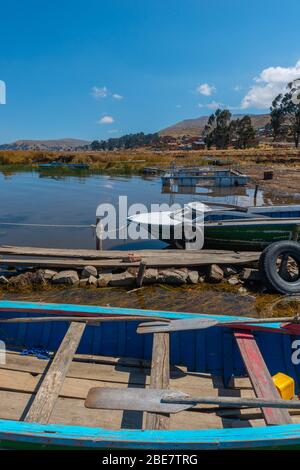 Halbinsel Huata, Departement La Paz, Bolivien, Lateinamerika Stockfoto