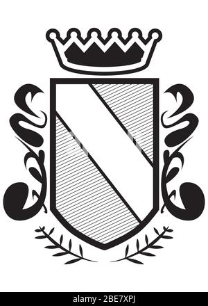 Retro Vektor-Sicherheit Schild Abzeichen Grafik-Emblem Logo-Design - Schutz und Sicherheit Zeichen, Schild Symbol, Premium-Qualität-Label.