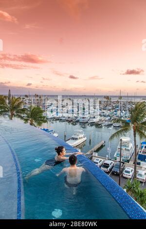 Hawaii, USA. Oahu: Ala Wai Boat Harbor, Honolulu Stockfoto