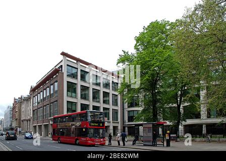 Portland Stone Bank of America Merrill Lynch Financial Center, 2 King Edward Street, London EC1A von Swanke Hayden Connell Architects David Walker Stockfoto