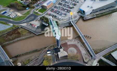 Flußrutenflutwehr, Kingston upon Hull Stockfoto