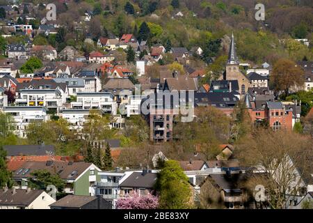 Die Altstadt von Essen-Kettwig, im Süden der Stadt, mit der Marktkirche, Essen, Deutschland Stockfoto