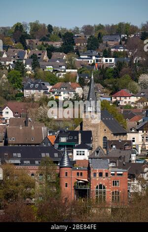 Die Altstadt von Essen-Kettwig, im Süden der Stadt, mit der Marktkirche, Essen, Deutschland Stockfoto