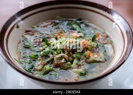 Traditionelle indonesische Suppe sein Name ist Cap Cay oder Cap Cai Suppe Stockfoto