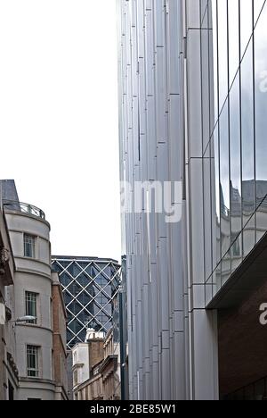 Steel & Glass Rothschild Hauptsitz Rothschild Bank, New Court, St Suninnerhalb's Lane, London EC4N 8AL von OMA Architects Rem Koolhaas Stockfoto