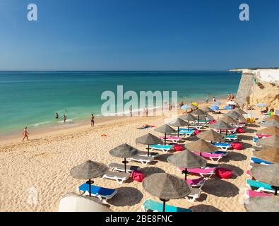 Strand, Armacao de Pera, Algarve, Portugal, Europa Stockfoto