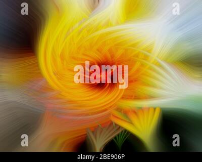 Bunte abstrakte Curling Twirl Formen Muster für Illustration Hintergrund Stockfoto