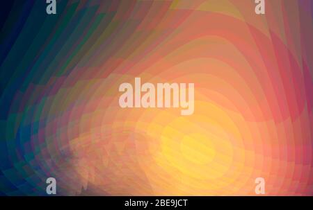 Abstraktes Bild. Farbenfroher Hintergrund. Geschwungene Linien und Formen mit einem schönen grafischen Design. Stockfoto