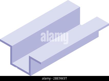Symbol für Bundstegabdeckung, isometrischer Stil Stock Vektor