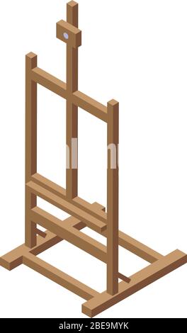 Symbol für Staffelei, isometrischer Stil Stock Vektor