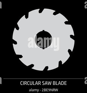 Symbol für Kreissägeblatt Stock Vektor