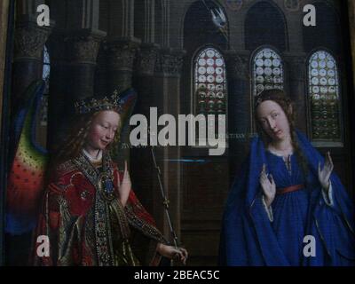 Englisch Jan Van Eyck Washington Dc Verkundigung 1430 S Verkundigung Jungfrau Und Engel Jan Van Eyck 1434 Ng Wash Dc Stockfotografie Alamy