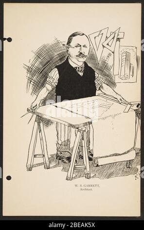 'Englisch: Wie wir sehen 'em wie wir 'em: Ein Band von Cartoons und Karikaturen von Los Angeles Bürger. Portland, Oregon: E. A.. Thomson, [1904?-1911?]. Mit einer Einführung von Antony E. Anderson. Fotografien, aus denen diese Feder- und Tuschenskizzen entstanden sind, wurden von Schumacher eingerichtet. Erscheinungsort (der Originalversion): Portland, Oregon, USA Dateiname: laas-shidler-f860-c12 Coverage date: 1900?/1911 Sammelteil: LA als Subject Type: Texte; Images Teil der Untersammlung: Wally G. Shidler Historical Collection of Southern California Ephemera Name des Repositoriums: Wally G. Shidle