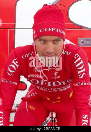 Sébastien Minard von Cofidis während des Paris - Nizza 2008, Prolog Radrennen, Amilly clm (4,6 km) am 09. März 2008 in Amilly, Frankreich - Foto Laurent Lairys / DPPI Stockfoto