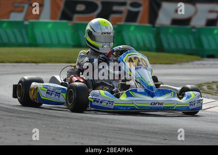 Lando Norris Kart Karriere Stockfoto