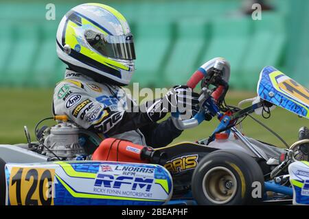 Lando Norris Kart Karriere Stockfoto