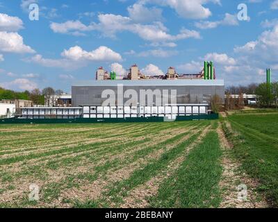 Bau des Universitätsklinikums Aachen in Deutschland Stockfoto