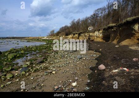 Klippen in Timmendorf Strand, Poel Insel, Mecklenburg-Vorpommern, Deutschland Stockfoto