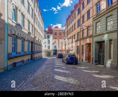 Die Straßen von Göteborg während des Tages Stockfoto