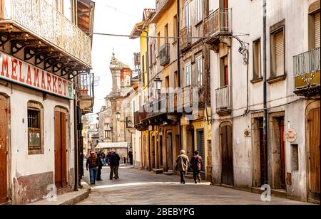 Italien Kalabrien - Serra san Bruno - Dorf - Glipse Stockfoto