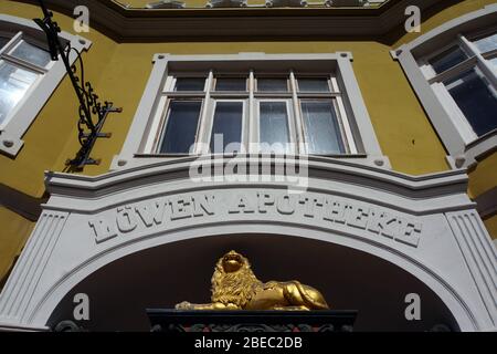 Baudenkmal in der historischen Altstadt, Wismar, Mecklenburg-Vorpommern, Deutschland Stockfoto