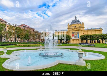 Art Pavilion, eine Kunstgalerie in Zagreb, Kroatien Stockfoto