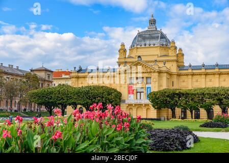 Art Pavilion, eine Kunstgalerie in Zagreb, Kroatien Stockfoto