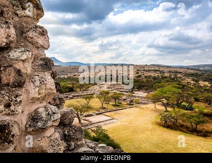 Archäologische Stätte Cañada de la Virgen in der Nähe von San Miguel de Allende, Guanajuato, Mexiko. Stockfoto