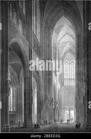 Hasak - der Dom zu Köln - Bild 20 Blick nach Westen Boisseree. Stockfoto