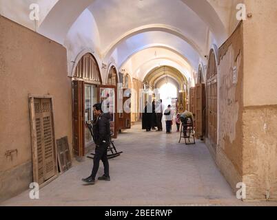 Basar im historischen Zentrum von Yazd, Yazd Provinz, Iran, Persien, Naher Osten Stockfoto