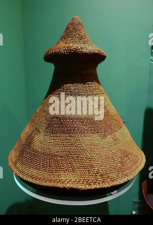 Hat, Westcoast, gesammelt um 1790 - Indianer Stockfoto